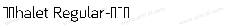 Φ禀halet Regular字体转换